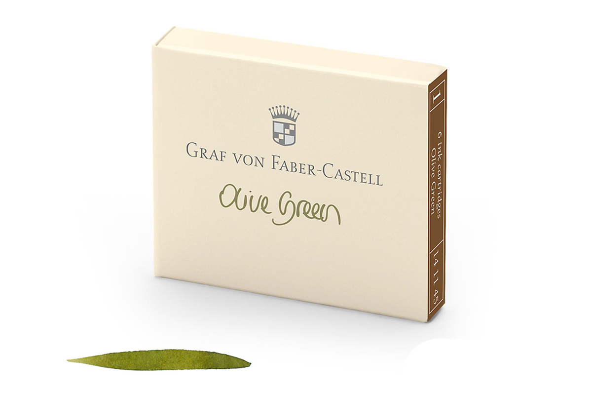 Graf von Faber-Castell Inktpatronen Olive Green